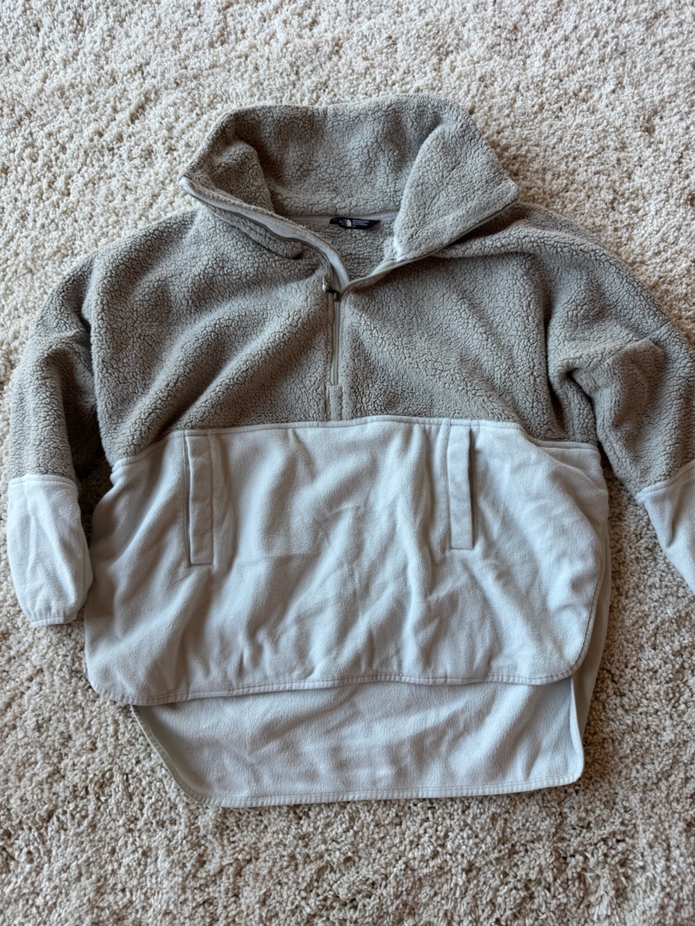 The North Face Cozy Two-Tone Fleece Half-Zip Pullover Women’s M